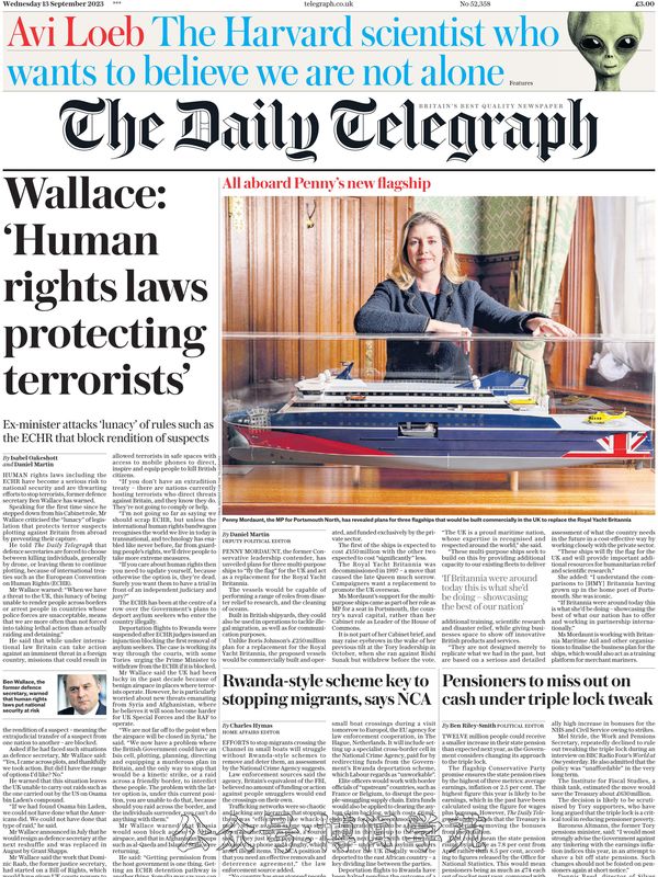 The Daily Telegraph 每日电讯报 2023年9月13日刊 (.PDF)