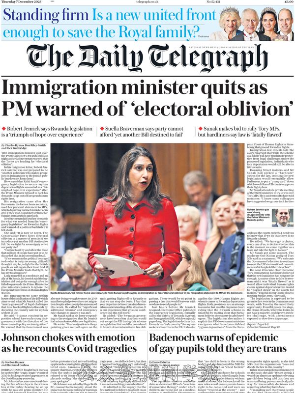 The Daily Telegraph 每日电讯报 2023年12月7日刊 (.PDF)