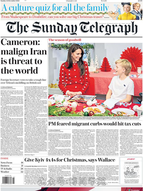 The Daily Telegraph 每日电讯报 2023年12月24日刊 (.PDF)