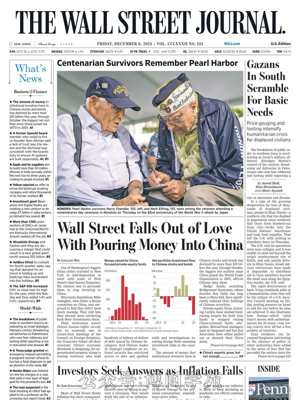 The Wall Street Journal 华尔街日报 2023年12月8日刊 (.PDF)