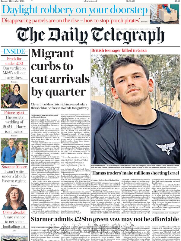 The Daily Telegraph 每日电讯报 2023年12月5日刊 (.PDF)