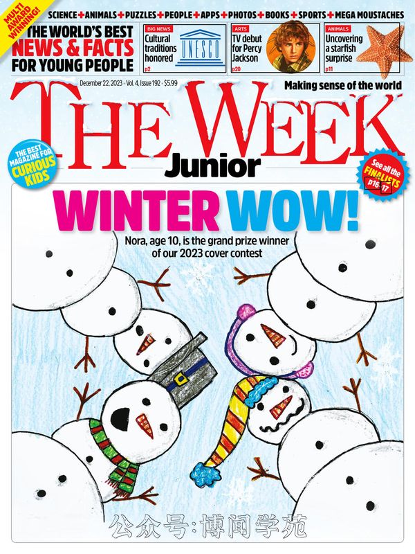 The Week Junior USA 青少年新闻周刊 美国版 2023年12月22日刊 (.PDF)